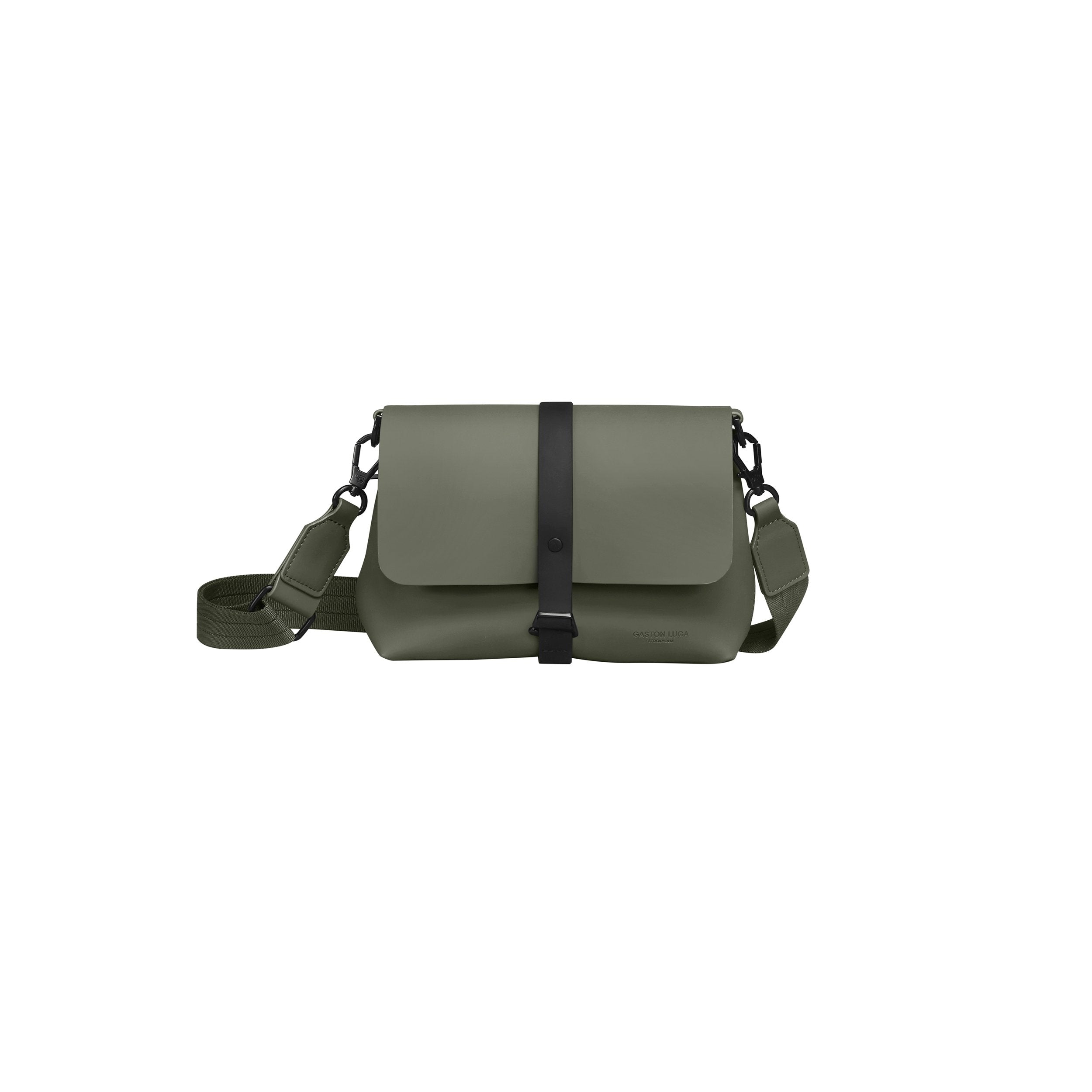 Gaston Luga-Gaston Luga Spläsh Crossbody Bag Olive-El Çantası-1-Milagron.com