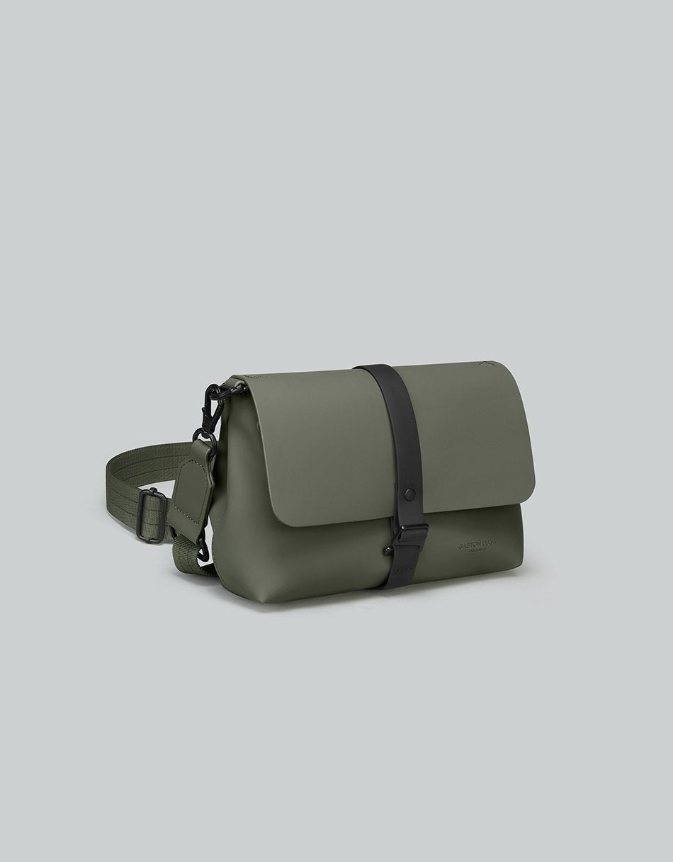 Gaston Luga-Gaston Luga Spläsh Crossbody Bag Olive-El Çantası-5-Milagron.com