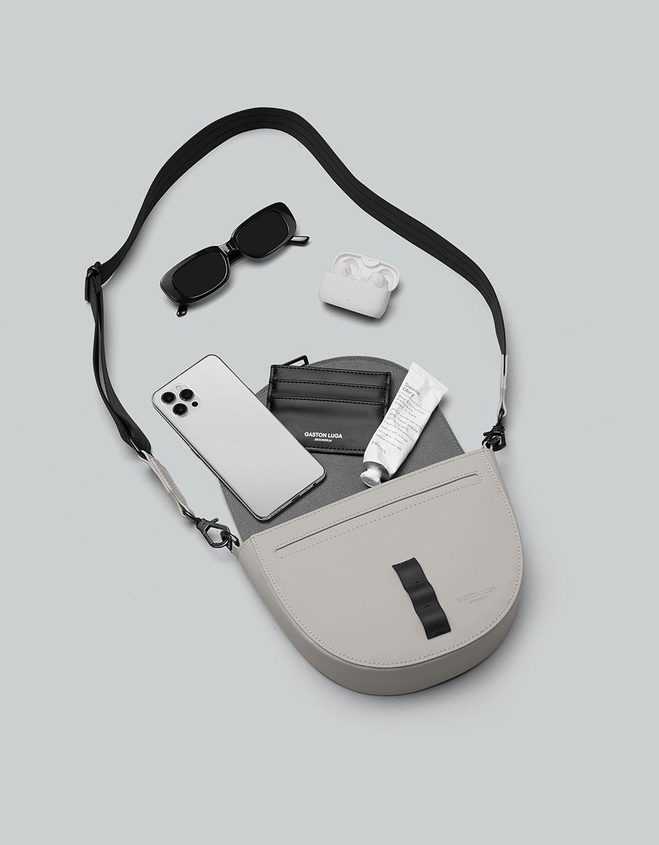 Gaston Luga-Gaston Luga Spläsh Moon Crossbody Omuz çantası Taupe-Omuz Çantası-5-Milagron.com