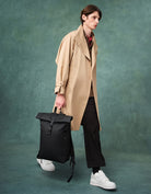 Gaston Luga-Gaston Luga Spläsh Rolltop 16" Sırt çantası Black-Sırt Çantası-8-Milagron.com