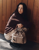 Gaston Luga Splash Bucket Crossbody Çanta - Weave Dusty Brown