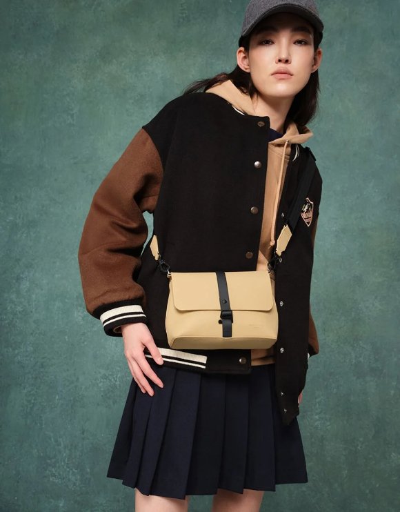 Gaston Luga Splash Crossbody Çanta- Latte