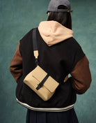 Gaston Luga Splash Crossbody Çanta- Latte