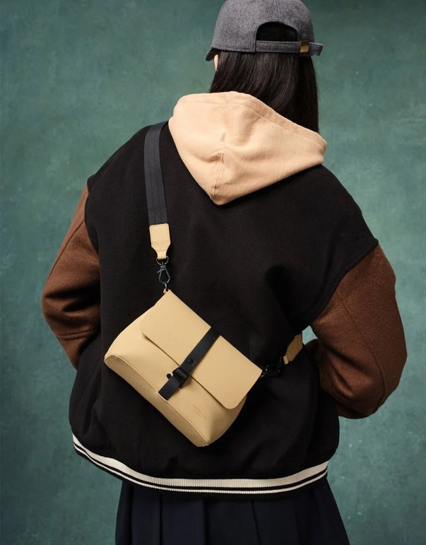 Gaston Luga Splash Crossbody Çanta- Latte