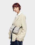 Gaston Luga Splash Crossbody Çanta -Taupe