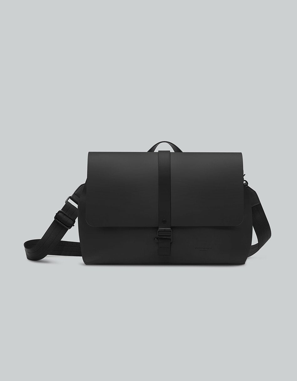 Gaston Luga Splash Crossbody Large 14" Çanta - Black