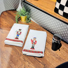 Dekoratif Nutcracker Desenli Yüz Havlusu ( 1 Adet )