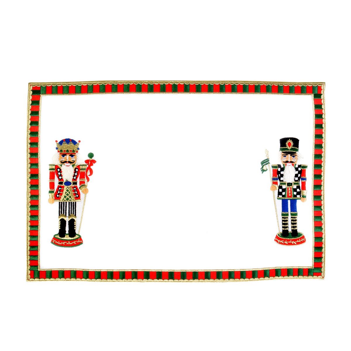 Dekoratif Nutcracker Kurşun Asker Desenli Amerikan Servis ( 2 Adet )