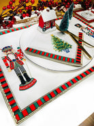 Dekoratif Nutcracker Kurşun Asker Desenli Amerikan Servis ( 2 Adet )