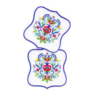 Dekoratif Renkli Çiçekli Rosemaling Desenli Kokteyl Peçete - 2 Adet