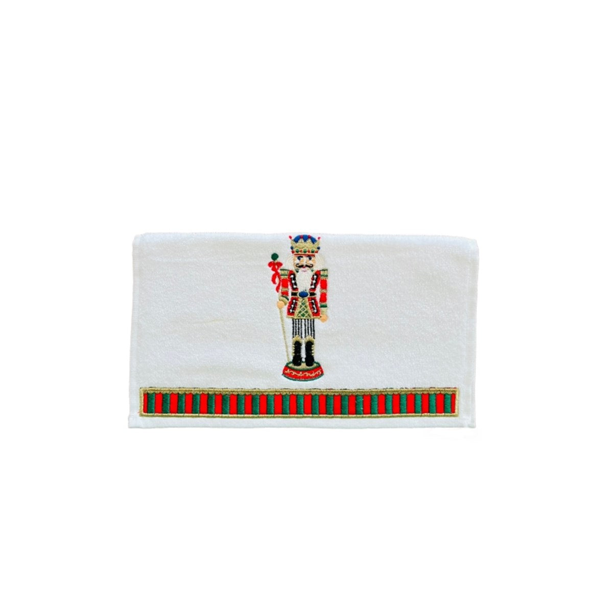 30x50 Dekoratif 3 lü set Yılbaşı Ağacı ve Nutcracker Desenli El Havlusu - Yeni Yıl Serisi