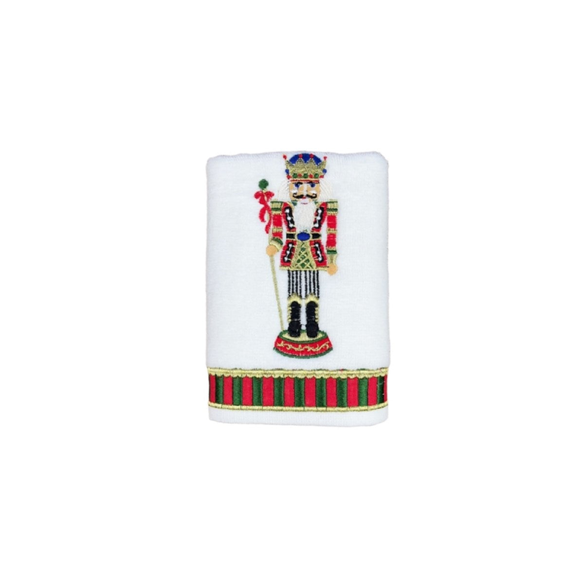 30x50 Dekoratif 3 lü set Yılbaşı Ağacı ve Nutcracker Desenli El Havlusu - Yeni Yıl Serisi