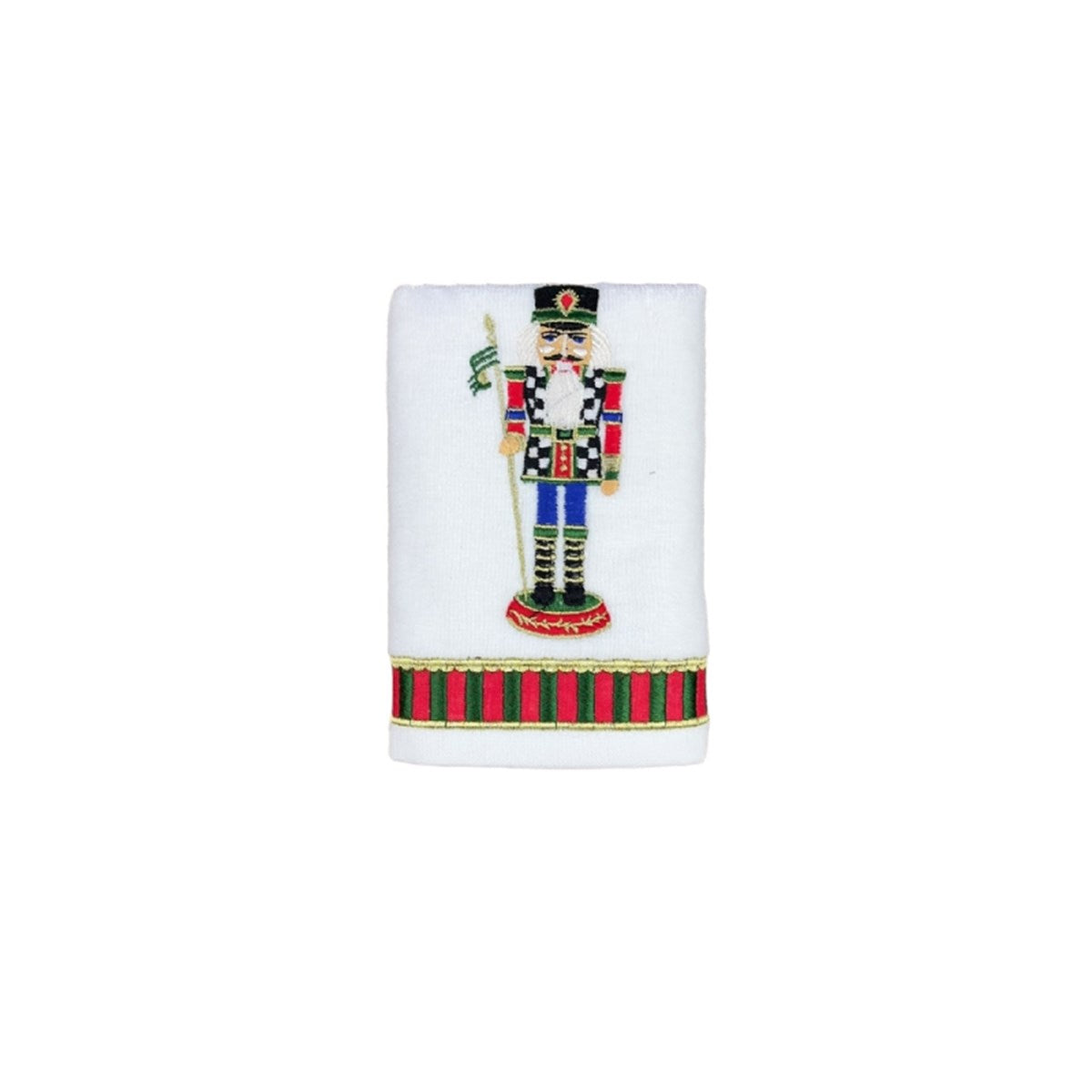 30x50 Dekoratif 3 lü set Yılbaşı Ağacı ve Nutcracker Desenli El Havlusu - Yeni Yıl Serisi