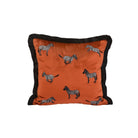 Dekoratif Zebra Desenli Kiremit Kadife Kırlent Kılıfı 45 x 45 cm