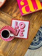 Love Desenli Kokteyl Peçete - ( 1 Adet )