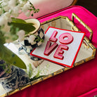 Love Desenli Kokteyl Peçete - ( 1 Adet )