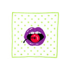 Pop Art Lips Dudak Desenli Vintage Kokteyl Peçeteler - 4 Adet