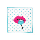 Pop Art Lips Dudak Desenli Vintage Kokteyl Peçeteler - 4 Adet