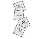 Pozitif Enejili Kokteyl Peçeteler – 4'lü Set (15x15 cm)