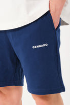 Gennaro-Basic Sweat Short Lacivert-Şort-4-Milagron.com