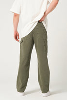 Gennaro-Carpenter Pants - Haki-Kot Pantolon-4-Milagron.com