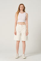 Gennaro-Carpenter Shorts - Women Beyaz-Şort-3-Milagron.com
