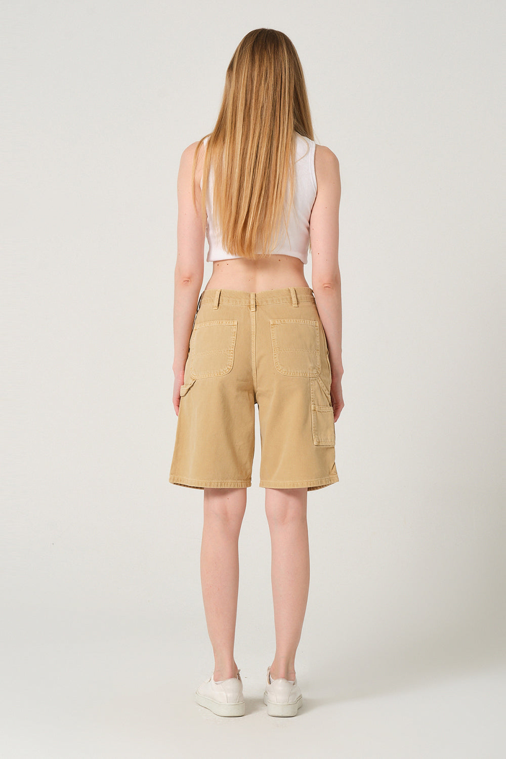 Gennaro-Carpenter Shorts - Women Camel-Şort-3-Milagron.com
