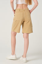 Gennaro-Carpenter Shorts - Women Camel-Şort-4-Milagron.com
