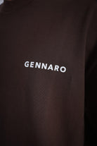 Gennaro-Heavyweight Oversize T-shirt - Kahverengi-T-Shirts-3-Milagron.com
