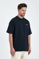 Gennaro-Heavyweight Oversize T-shirt - Siyah-T-Shirts-4-Milagron.com