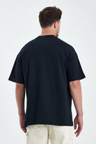 Gennaro-Heavyweight Oversize T-shirt - Siyah-T-Shirts-5-Milagron.com