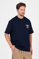 Gennaro-Nakışlı 270gsm Oversize T-shirt-T-Shirts-3-Milagron.com