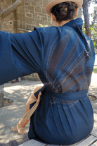 Geomi-Floral Kimono - Petrol-Kimono-2-Milagron.com