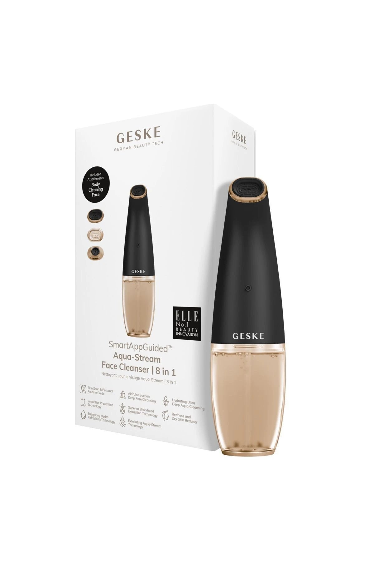 Geske-Aqua Stream Çift Başlıklı Siyah Nokta Ve Yüz Temizleme Cihazı | Aqua Stream Face Cleanser-Cilt Bakım Aletleri-25-Milagron.com