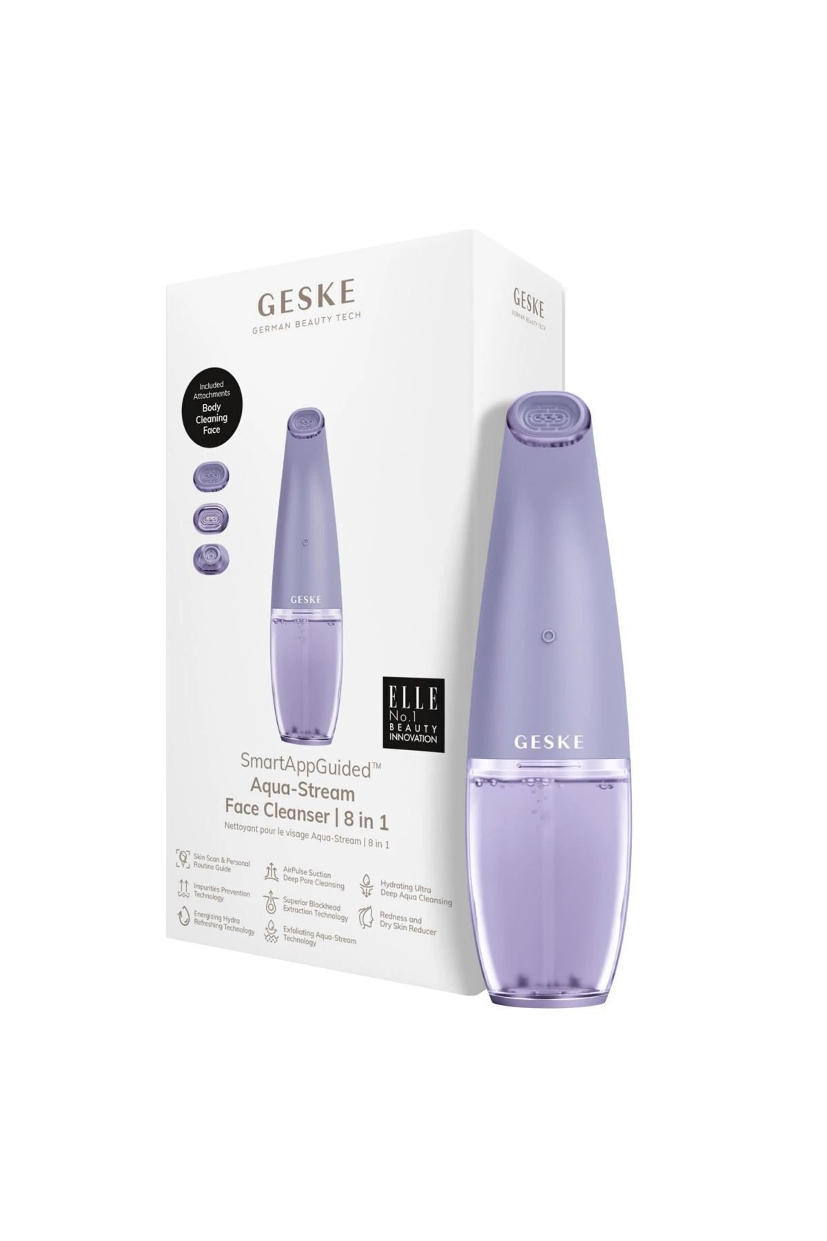 Geske-Aqua Stream Çift Başlıklı Siyah Nokta Ve Yüz Temizleme Cihazı | Aqua Stream Face Cleanser-Cilt Bakım Aletleri-4-Milagron.com