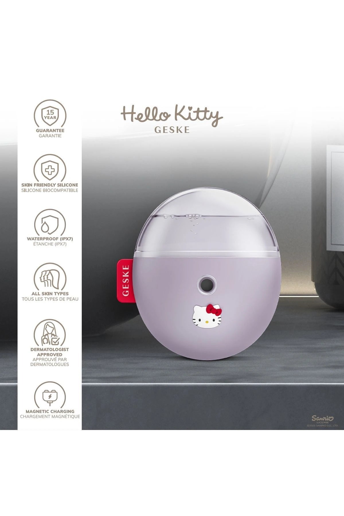 Geske-Hello Kitty Buharlı Cilt Nemlendirici Ve Yenileyici Yüz Bakım Cihazı | Facial Hydration Refresher-Cilt Bakım Aletleri-12-Milagron.com