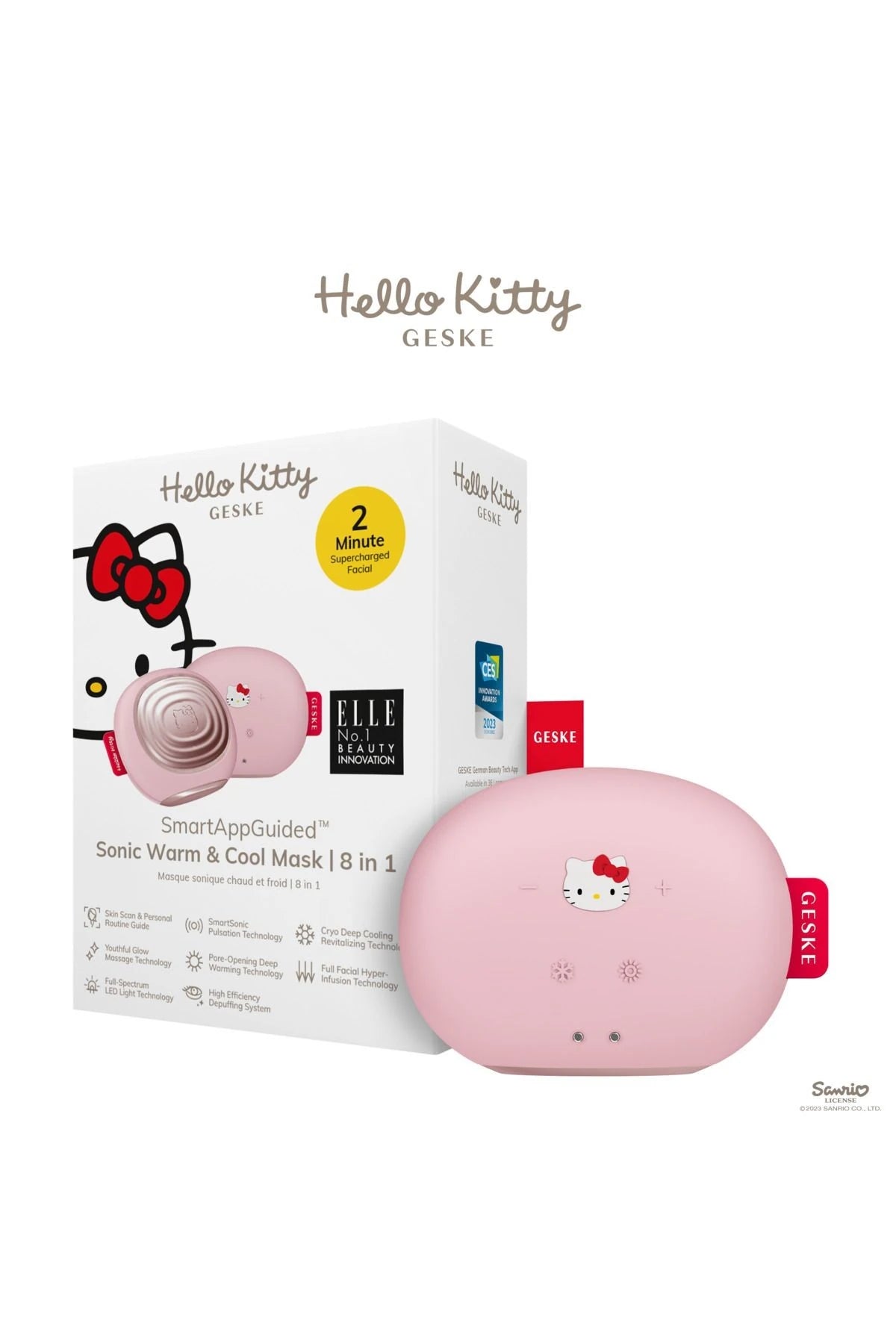 Geske-Hello Kitty Soğutma Ve Isıtmalı, Led Terapili Yüz Maskesi Bakım Cihazı | Sonic Warm & Cool Mask-Cilt Bakım Aletleri-1-Milagron.com
