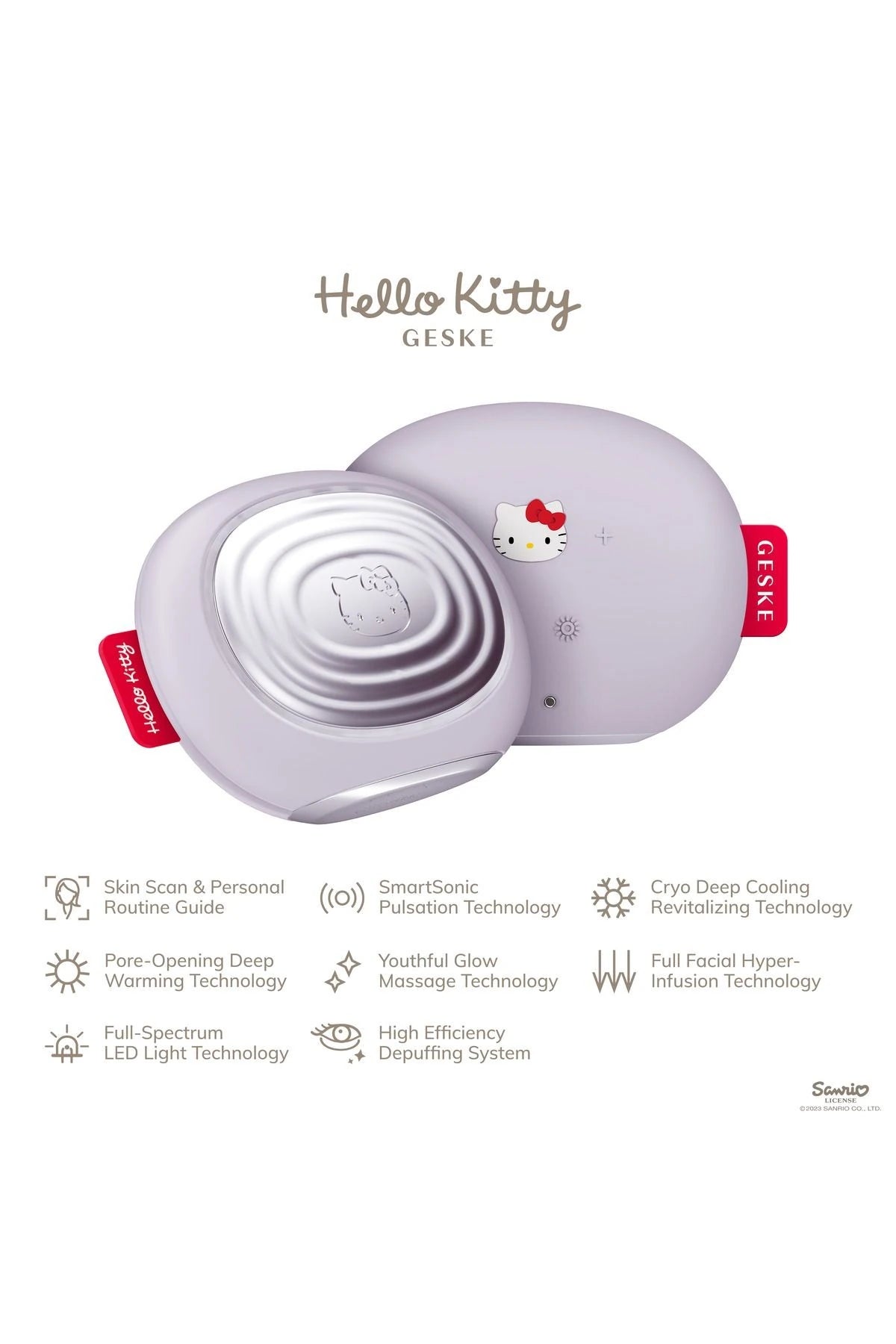 Geske-Hello Kitty Soğutma Ve Isıtmalı, Led Terapili Yüz Maskesi Bakım Cihazı | Sonic Warm & Cool Mask-Cilt Bakım Aletleri-10-Milagron.com