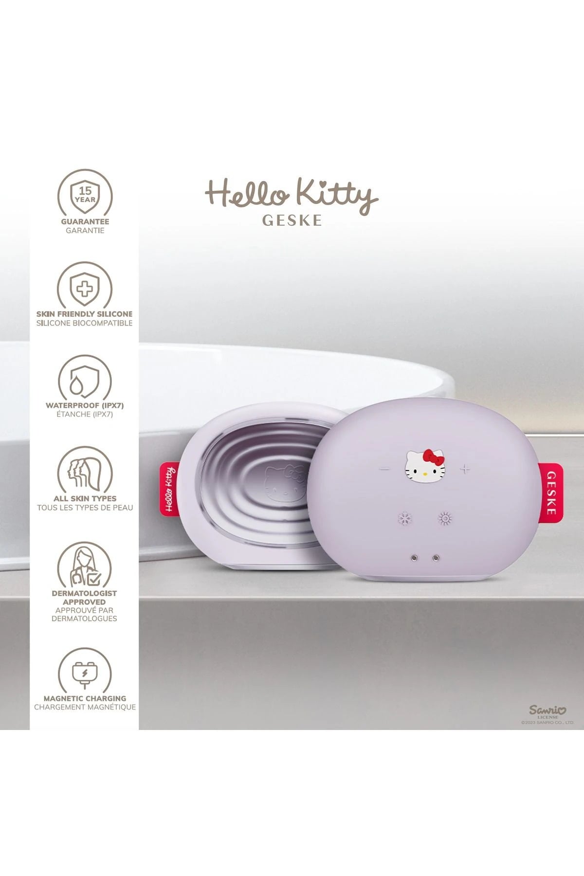 Geske-Hello Kitty Soğutma Ve Isıtmalı, Led Terapili Yüz Maskesi Bakım Cihazı | Sonic Warm & Cool Mask-Cilt Bakım Aletleri-11-Milagron.com