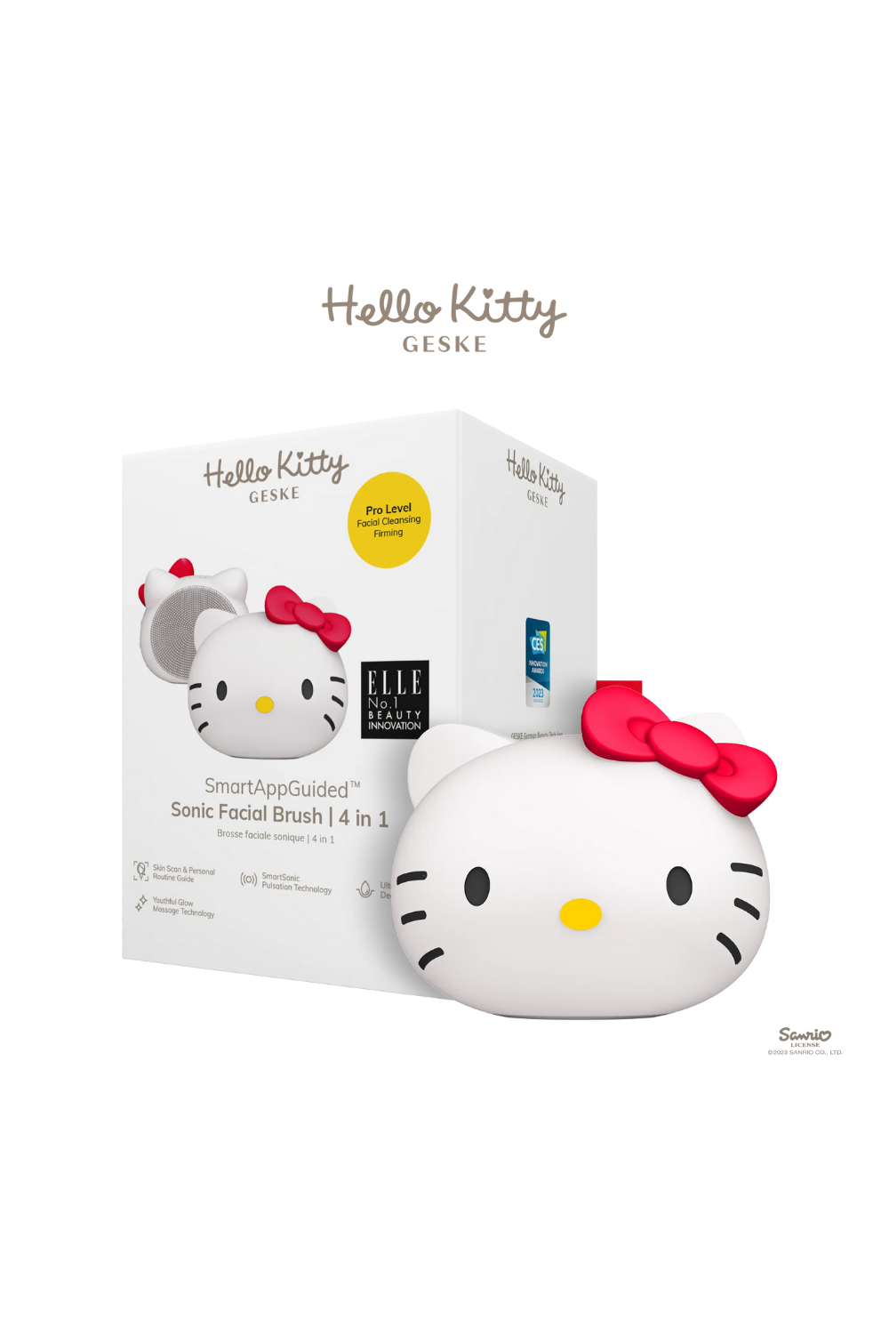 Geske-Hello Kitty Titreşimli Yüz Temizleme Cihazı | Sonic Facial Brush-Cilt Bakım Aletleri-1-Milagron.com