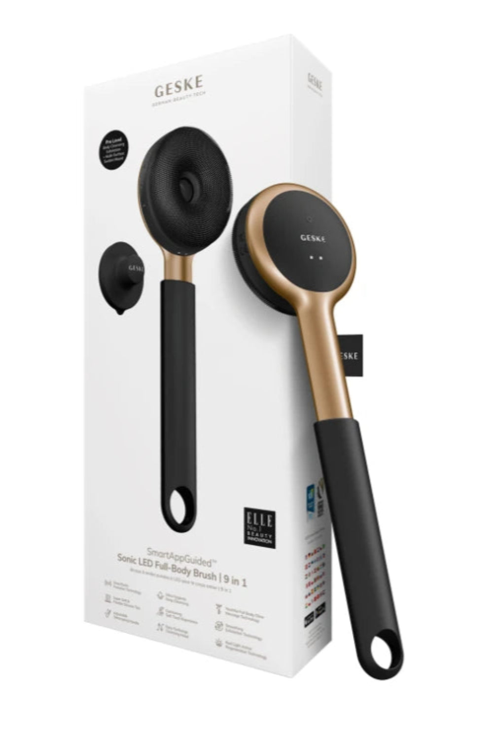 Geske-Led Terapili Vücut Temizleme Ve Cilt Bakım Cihazı | Sonic Led Full Body Brush & Intensive Exfoliator-Cilt Bakım Aletleri-1-Milagron.com