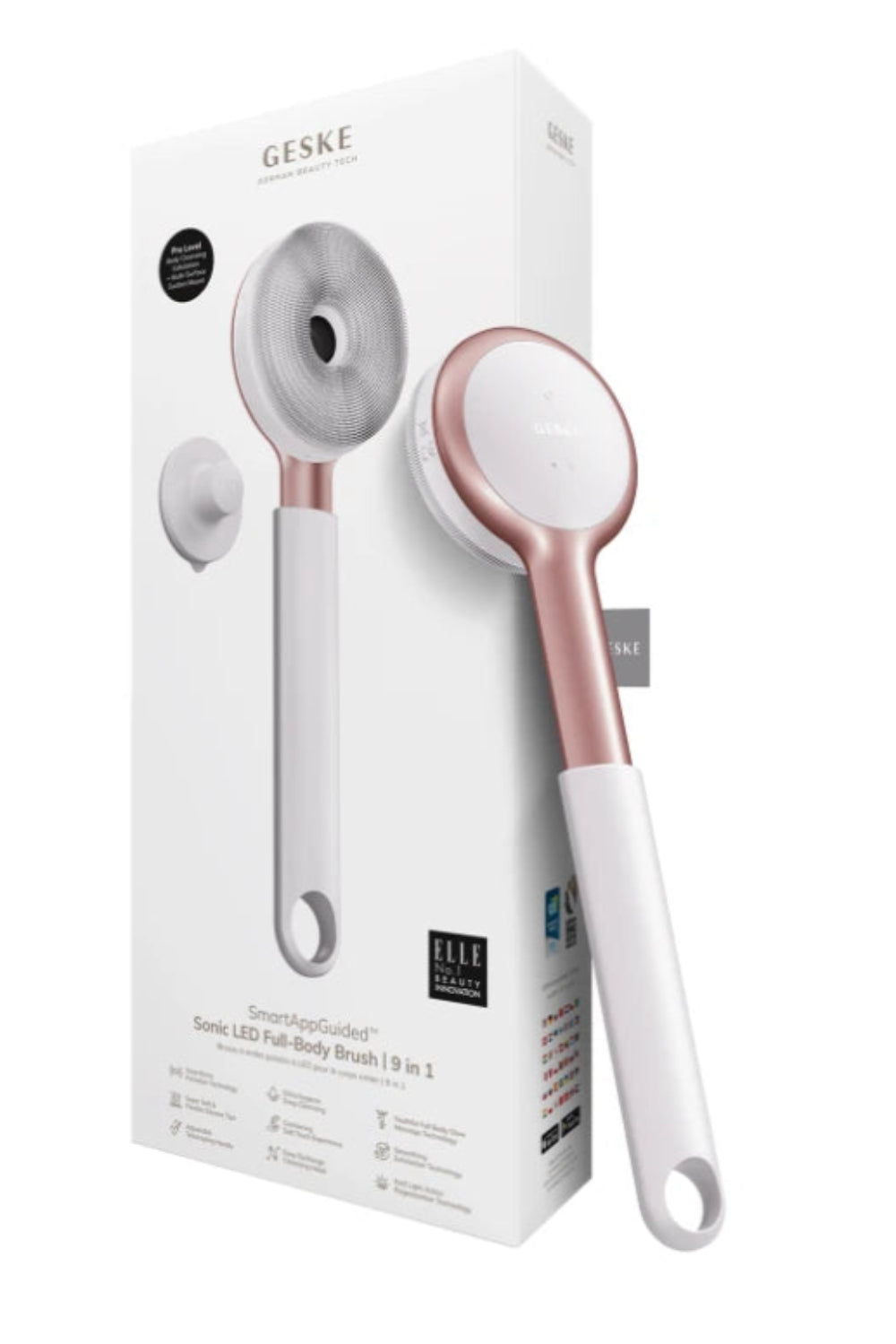 Geske-Led Terapili Vücut Temizleme Ve Cilt Bakım Cihazı | Sonic Led Full Body Brush & Intensive Exfoliator-Cilt Bakım Aletleri-12-Milagron.com