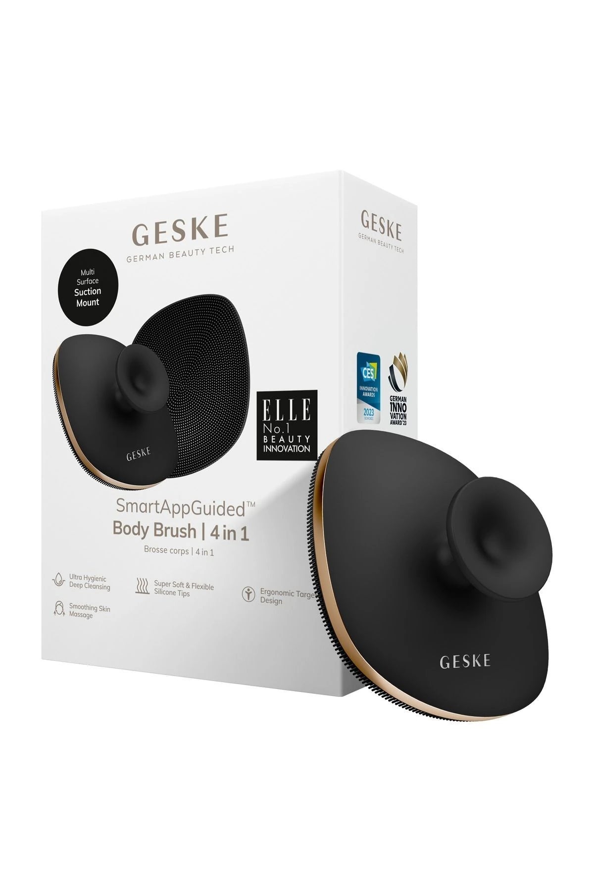 Geske-Metal Detaylı Yumuşak Silikonlu Vücut Temizleme Fırçası | Body Brush-Vücut Temizleyici-22-Milagron.com