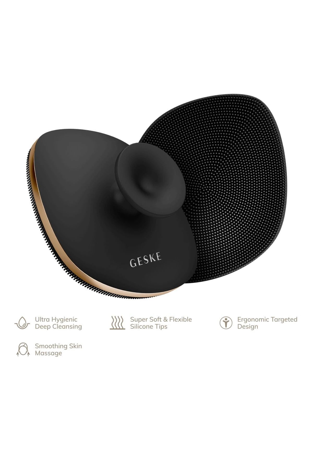 Geske-Metal Detaylı Yumuşak Silikonlu Vücut Temizleme Fırçası | Body Brush-Vücut Temizleyici-23-Milagron.com