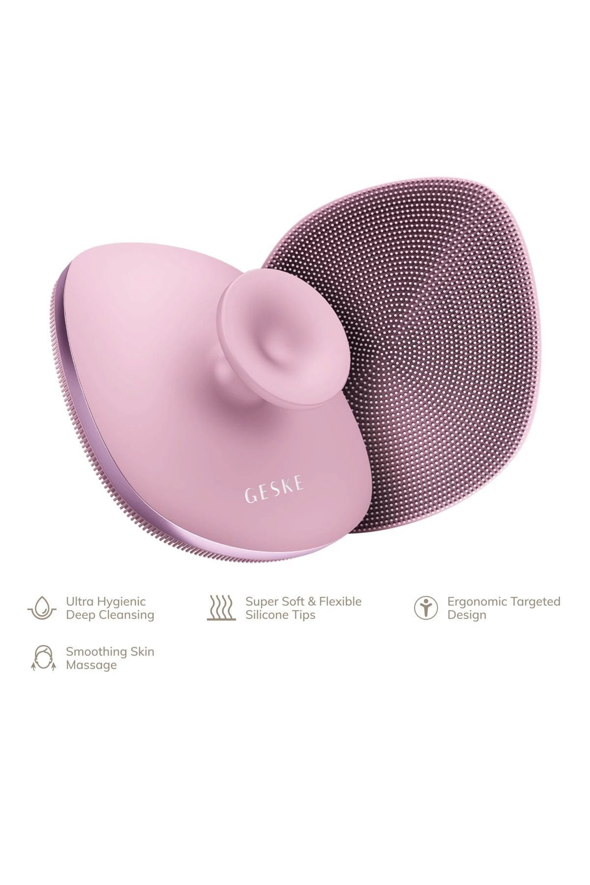 Geske-Metal Detaylı Yumuşak Silikonlu Vücut Temizleme Fırçası | Body Brush-Vücut Temizleyici-30-Milagron.com