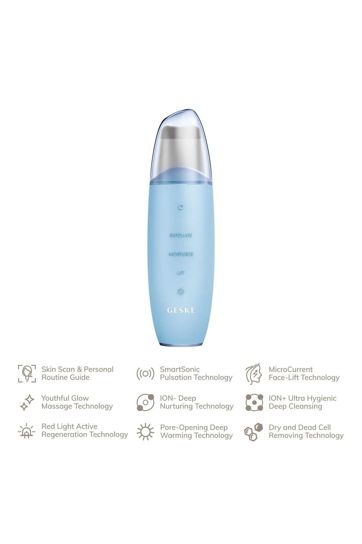 Geske-Mikro Akım Siyah Nokta Temizleme Cihazı | Micro Current Skin Scrubber & Blackhead Remover-Cilt Bakım Aletleri-35-Milagron.com