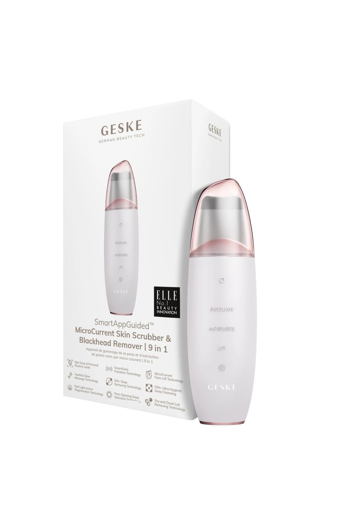 Geske-Mikro Akım Siyah Nokta Temizleme Cihazı | Micro Current Skin Scrubber & Blackhead Remover-Cilt Bakım Aletleri-7-Milagron.com