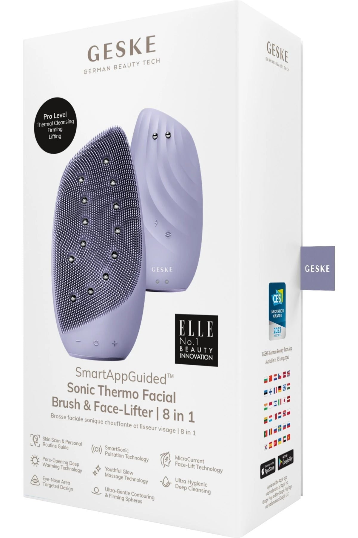 Geske-Mikro Akım Termal Yüz Temizleme Ve Cilt Sıkılaştırıcı Cihaz | Sonic Thermo Facial Brush Face Lifter-Cilt Bakım Aletleri-38-Milagron.com