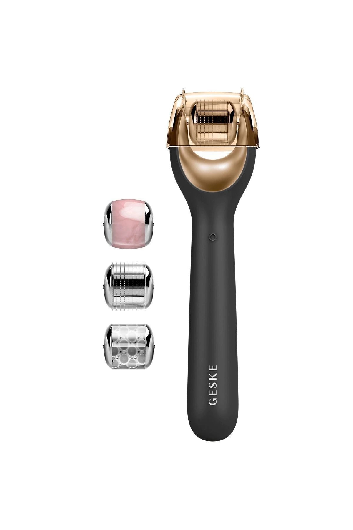 Geske-Mikro İğneli, Buz Başlığı, Pembe Kuvars Başlıklı Dermaroller Cihaz | Micro Needle Face Roller-Cilt Bakım Aletleri-17-Milagron.com