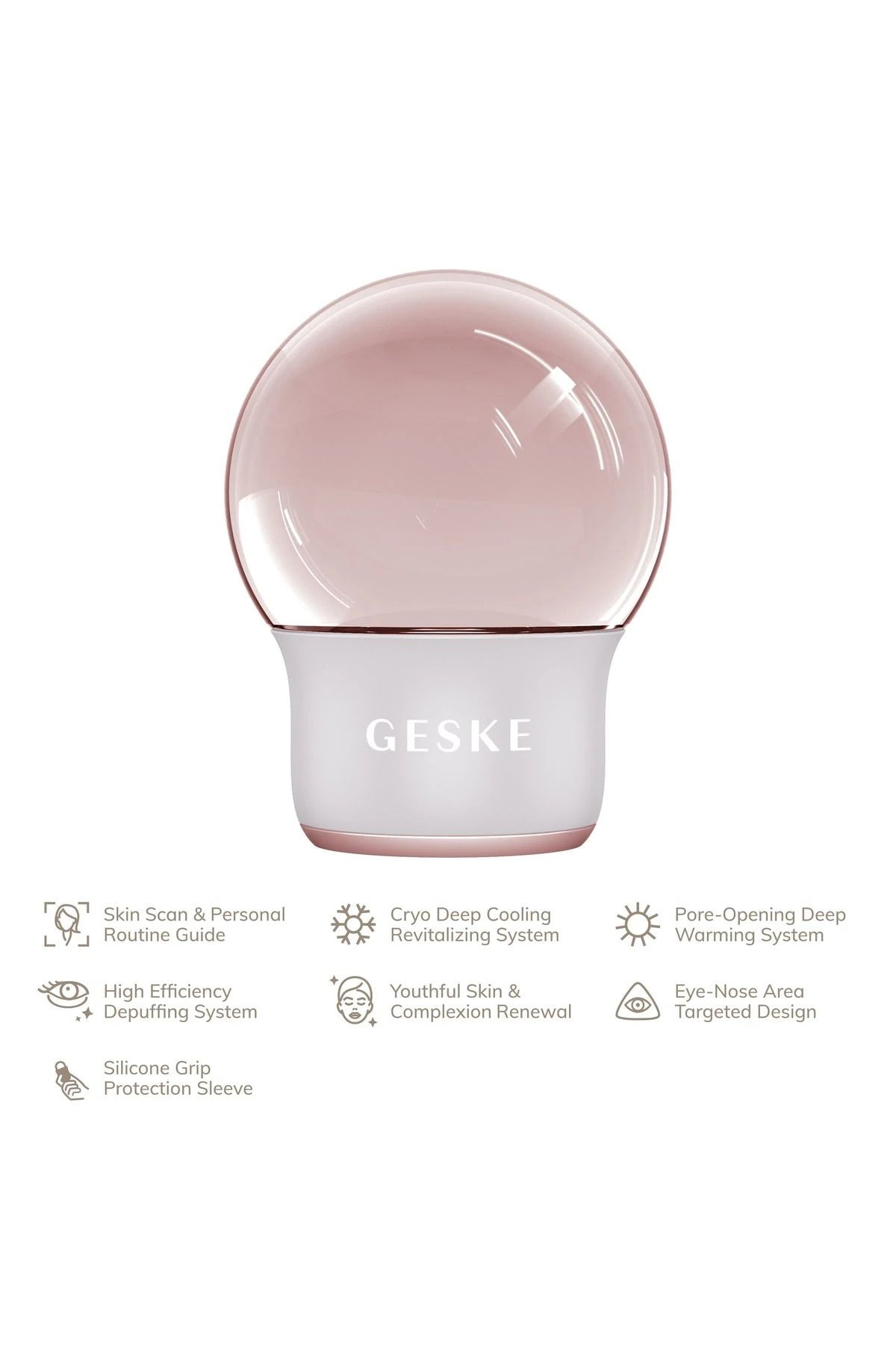 Geske-Sıcak Soğuk Yüz Ve Vücut Masaj Aleti /Cool & Warm Face And Body Massager-Cilt Bakım Aletleri-23-Milagron.com
